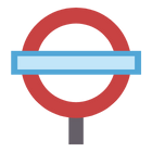 Drawing of the subway symbol in London
